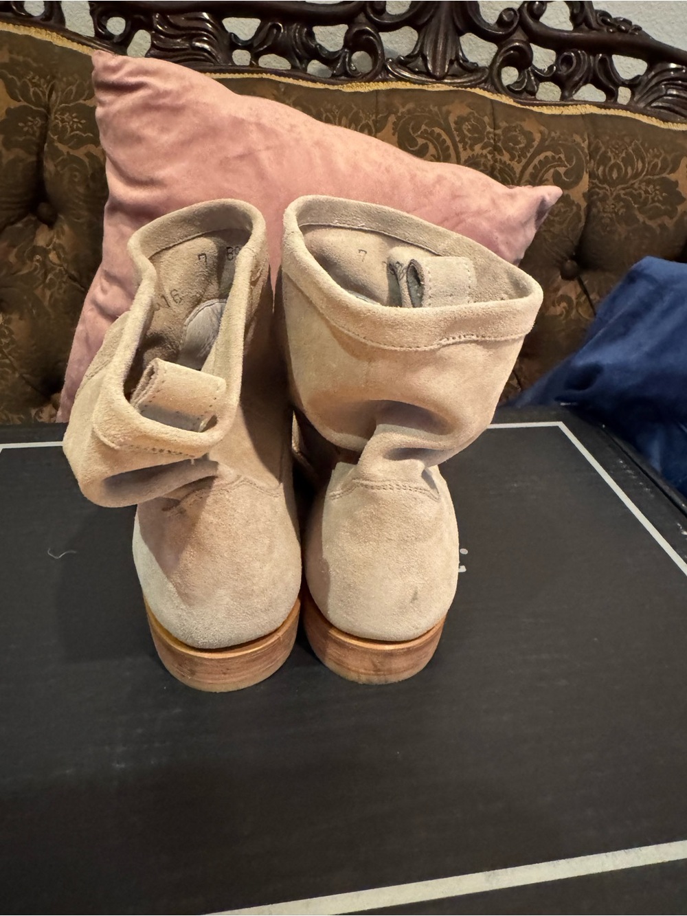 Lucchese CHRISTA LIGHT GRY SUEDE - Picture 3 of 10